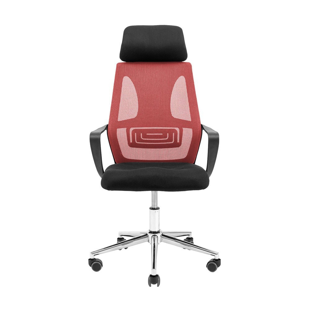 Офисное Кресло Руководителя Profi Piastra Хром Черно-красный Киев - изображение 2