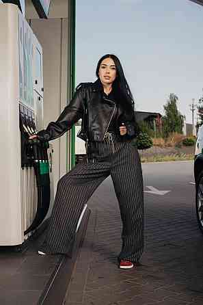 Куртка косуха жіноча весна/осінь Чорний M Харків