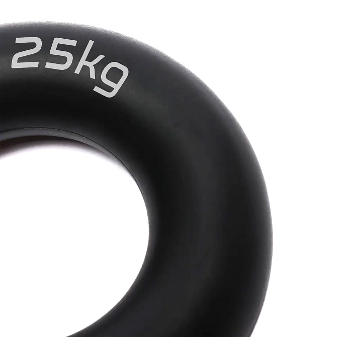 Еспандер кистьовий силіконовий PowerPlay PP-4324 Hand Grip Ring Hard 25 кг. Чорний Каменское - изображение 3