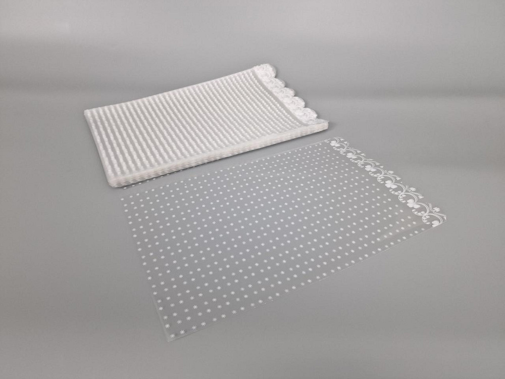 Пакет з малюнком для пакування подарунків (20*35) No383 (1) (ажурний) "Сніжинка" (100 шт.) Харків - фото 2