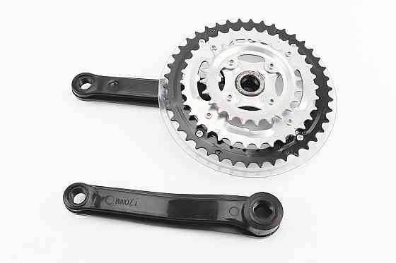 Шатуни "квадрат" 170мм, 42.34.24T MTB, чорні MAP-501 (можливі подряпини) Київ