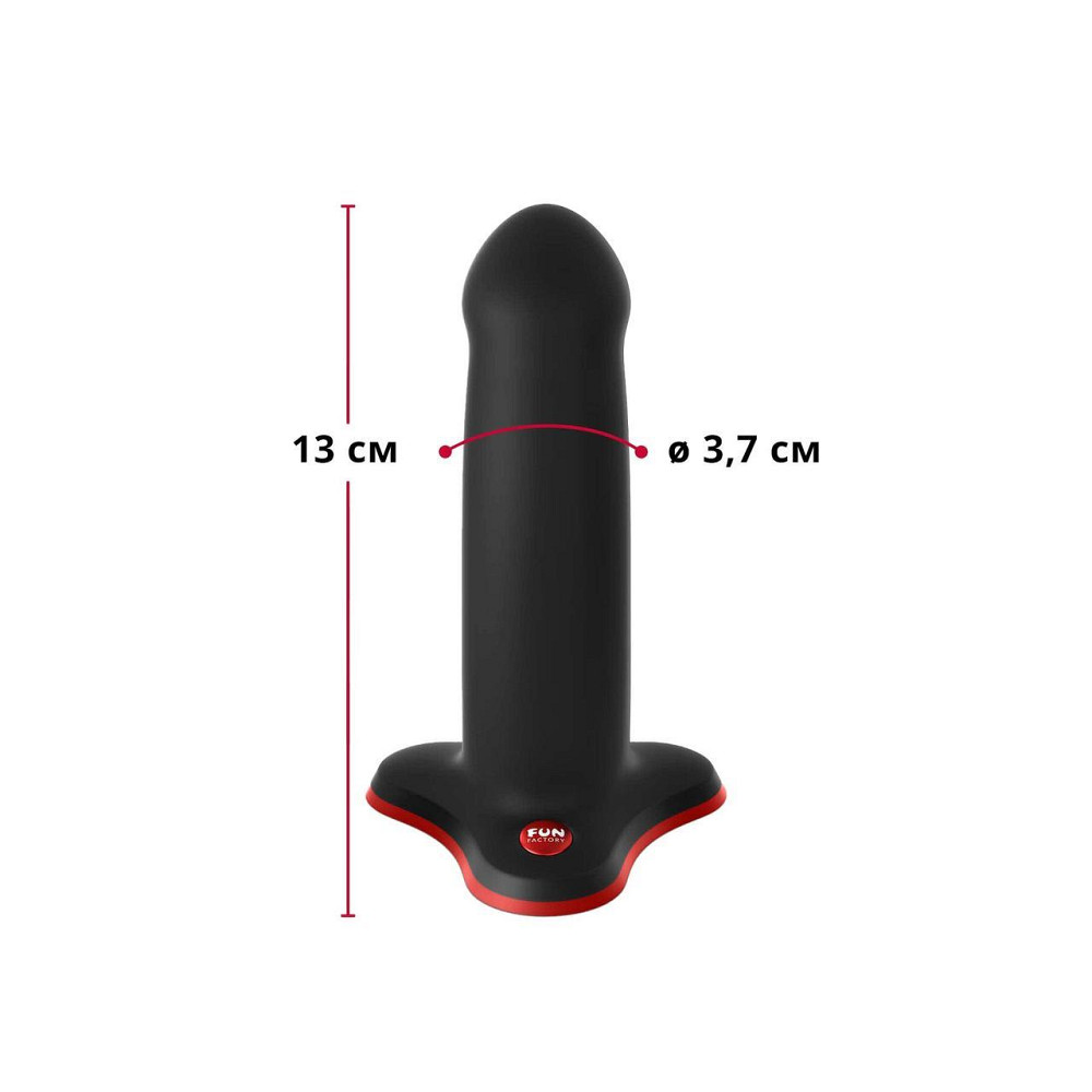 Фаллоимитатор Fun Factory AMOR, черный, длина 14,6 см, диаметр 3,7 см, изогнутый Sex Aura Киев - изображение 2
