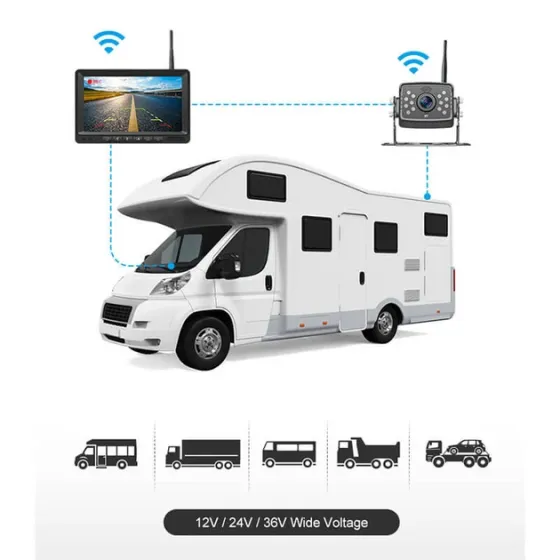 Беспроводной комплект видеонаблюдения Carex MDVR-795 AHD для фур и грузовиков: 7