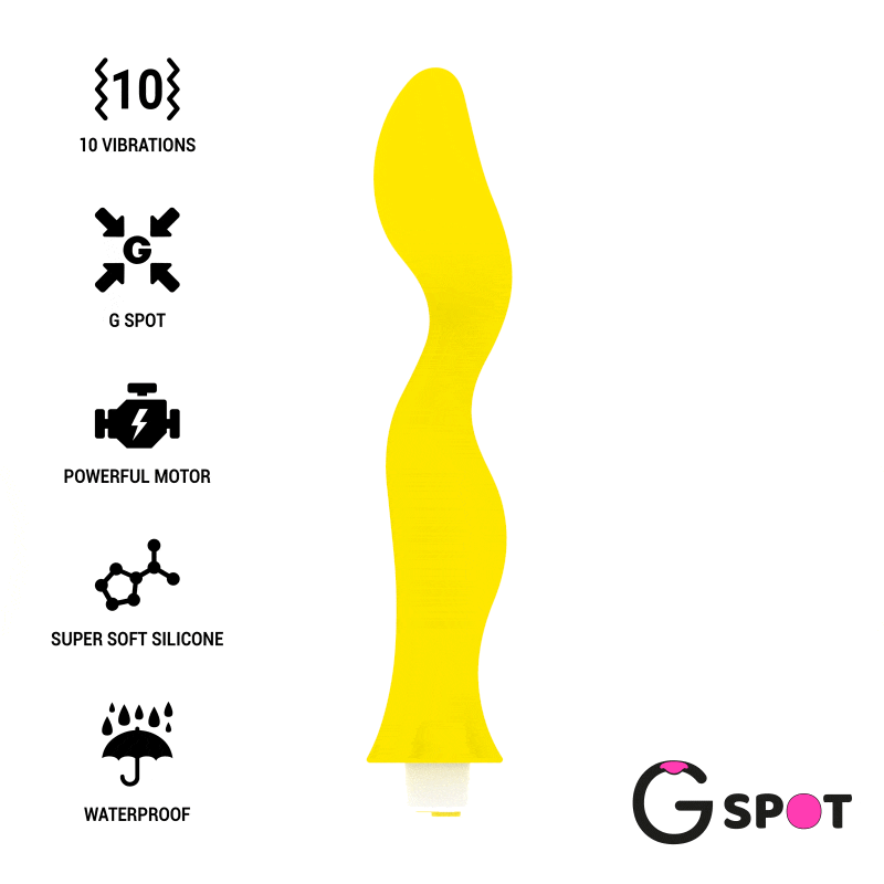 Вибратор для точки G Gavyn, жёлтый цвет G-Spot (Испания) Sex Aura Киев - изображение 1