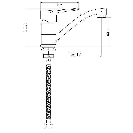 Змішувач для умивальника DOMINO VITO DVO-203M Киев