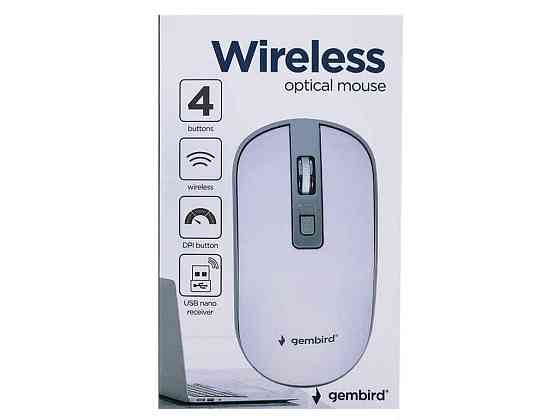 Мишка бездротова компютерна MUSW-4B-06-WS ТМ Gembird Київ
