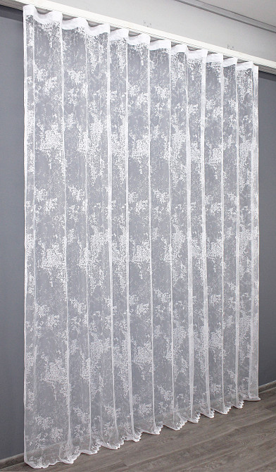 Тюль VR-Textil 1368т Мармур Al-1 Жакард Білий 400х270 см (43-116) Київ - фото 3
