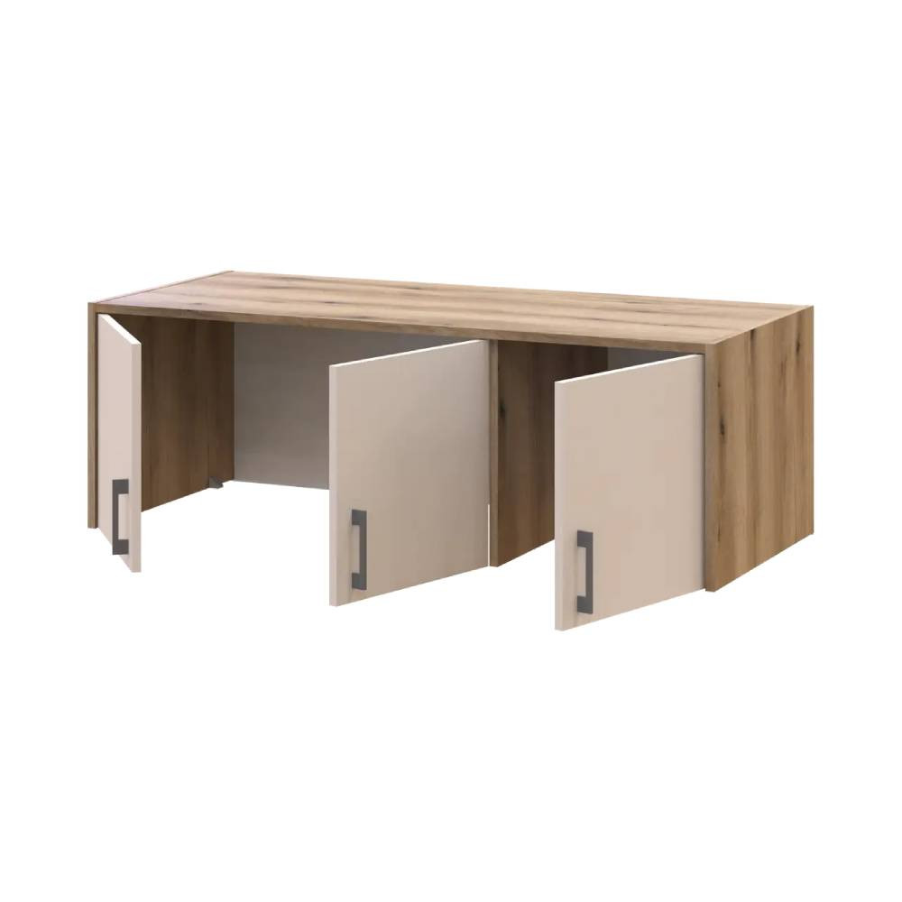 Антресоль Doros Ронди Дуб Артизан/Кашемир 3 ДСП 121х52х41 DRS-011602 (80737823) Львов - изображение 2