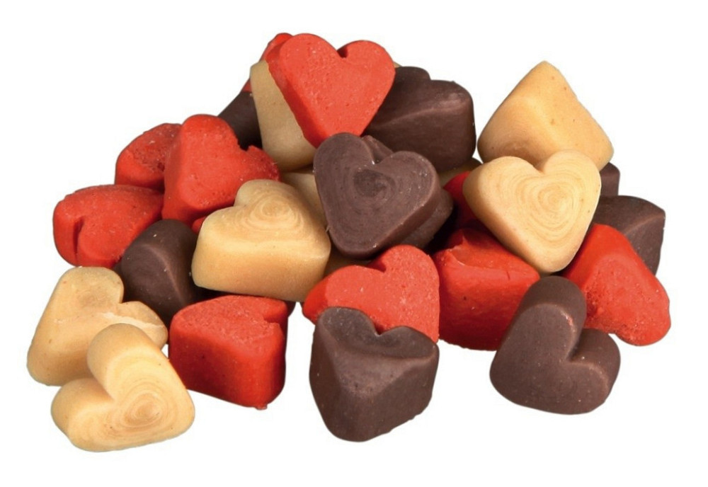 Мягкое лакомство для мелких собак Trixie (TX-31524) Mini Hearts с курицей, ягненком и лососем 200 г Винница - изображение 2