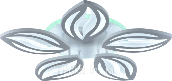 Люстра потолочная светодиодная VALESO 5 плафонов LED 64W RGB Белый Металл Акрил LI8515/5 Киев