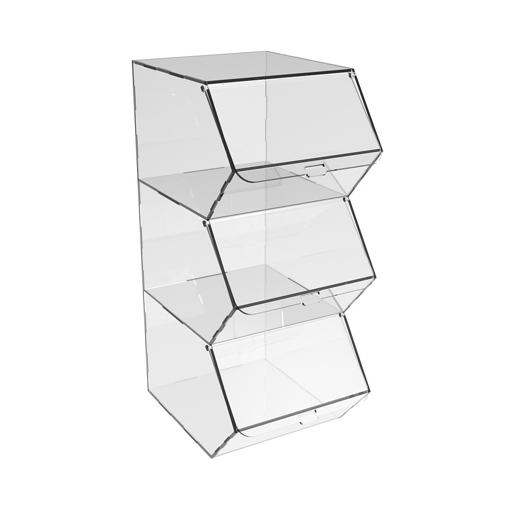 Диспенсер EKOSTAR вертикальный для мармеладов, снеков, орехов 3 ячейки Киев - изображение 3