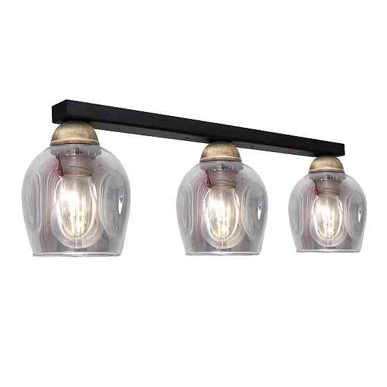 Светильник потолочный MSK Electric Enigma под три лампы PL 202411-3 BK Одесса