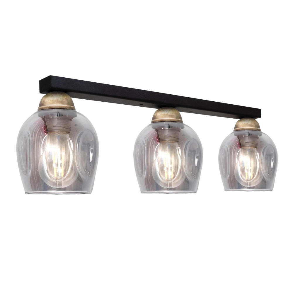 Светильник потолочный MSK Electric Enigma под три лампы PL 202411-3 BK Одесса - изображение 1