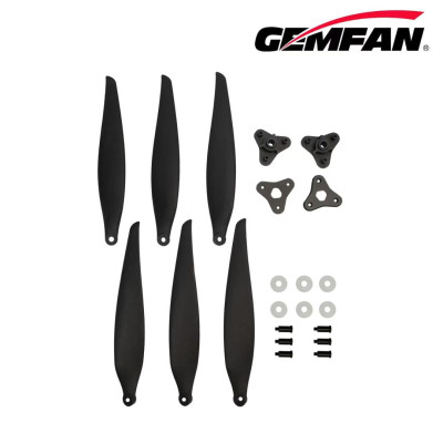 Пропелер для дрона Gemfan F1510 Folding 3 Blade Glass Fiber Nylon - Black 1CW + 1CCW (PMGNF1510-3A2) Вінниця - фото 2