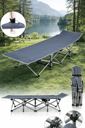 Раскладная кровать с ножками/ раскладушка /раскладной шезлонг (190х68х36) Grey Коломия