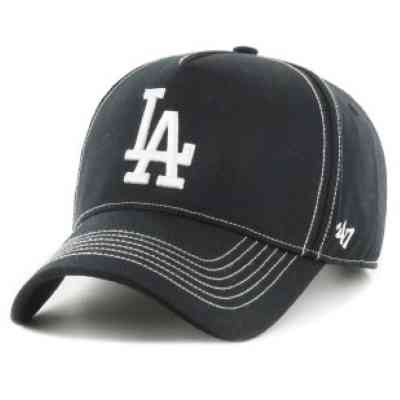 Кепка 47 Brand MVP Los Angeles Dodgers Contrast S CONDT12GWS-BK Чорна (197172430473) Винница