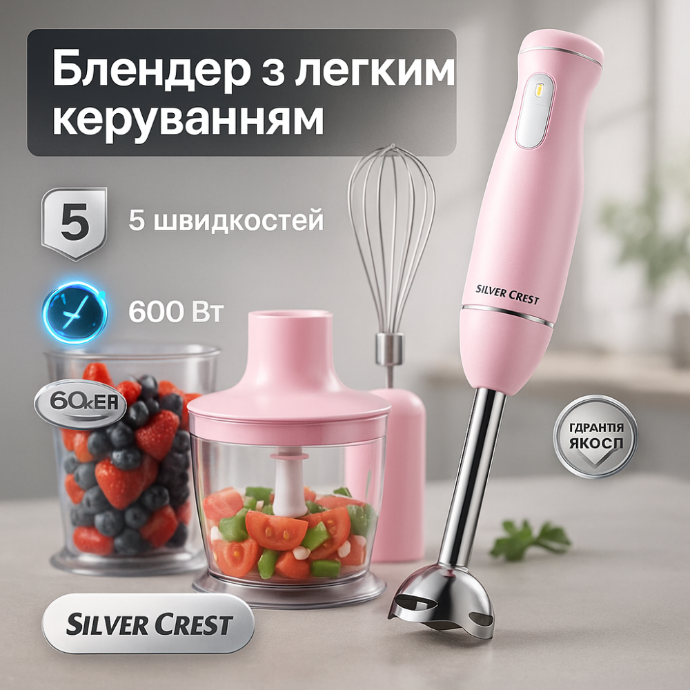 Блендер для кухні з мірним стаканом, Занурювальний блендер для домашнього використання TG-93 Львів - фото 2