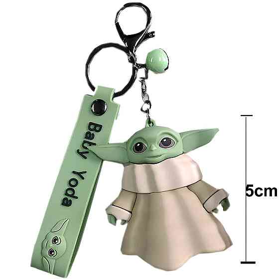 Брелок Бейбі Йода RESTEQ, Брелок на ключі Baby Yoda, Аксесуар для ключів Малюк Йода, Брелок Grogu, Брелок Грогу Київ