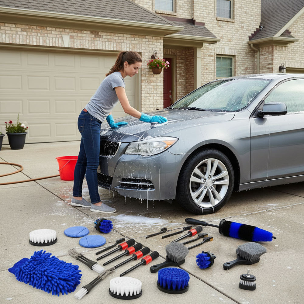 Набір для чищення автомобіля 20 предметів SBR Київ - фото 5