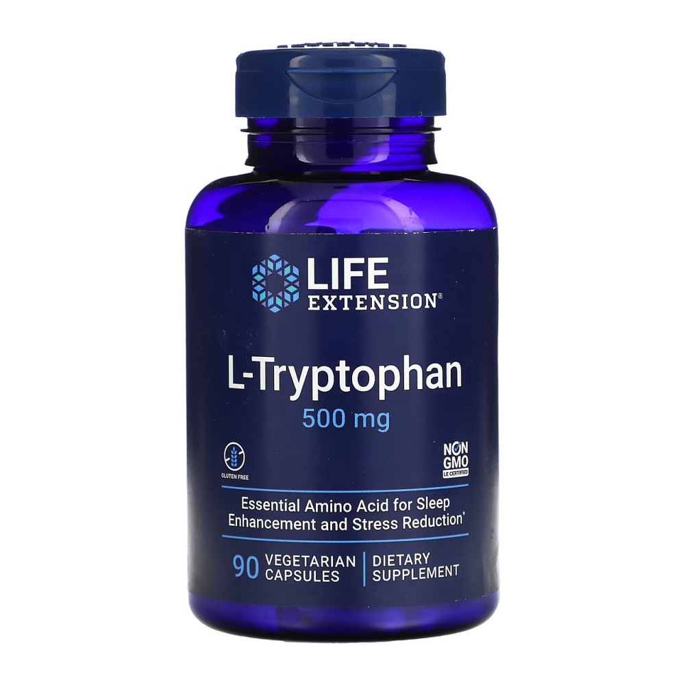 L триптофан Life Extension L Tryptophan 500mg 90 vcaps Киев - изображение 1
