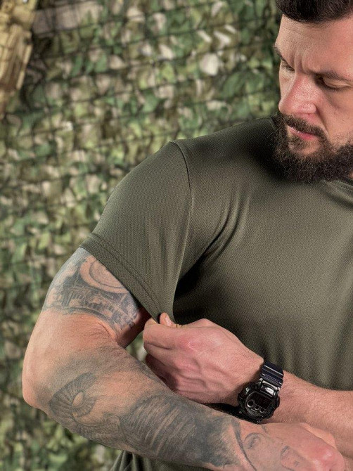 Тактична потовідвідна футболка Донецька зона oliva ДЛ7397 Одеса - фото 5