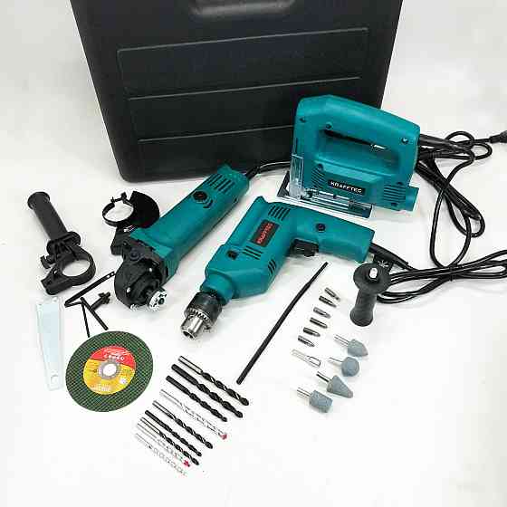 Набір електроінструментів 3в1: мережний ударний дриль, болгарка мережева, електричний лобзик потужний JI-63 Львів