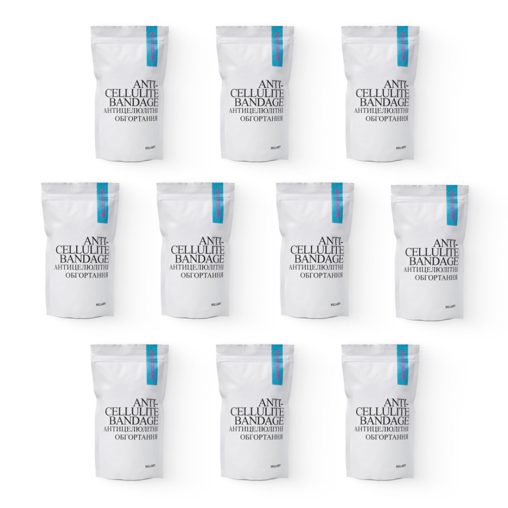 Комплекс антицелюлітних моделюючих обгортань з Ніацинамідом Niacinamide Cold Slim Hillary (10 уп.) Київ - фото 16