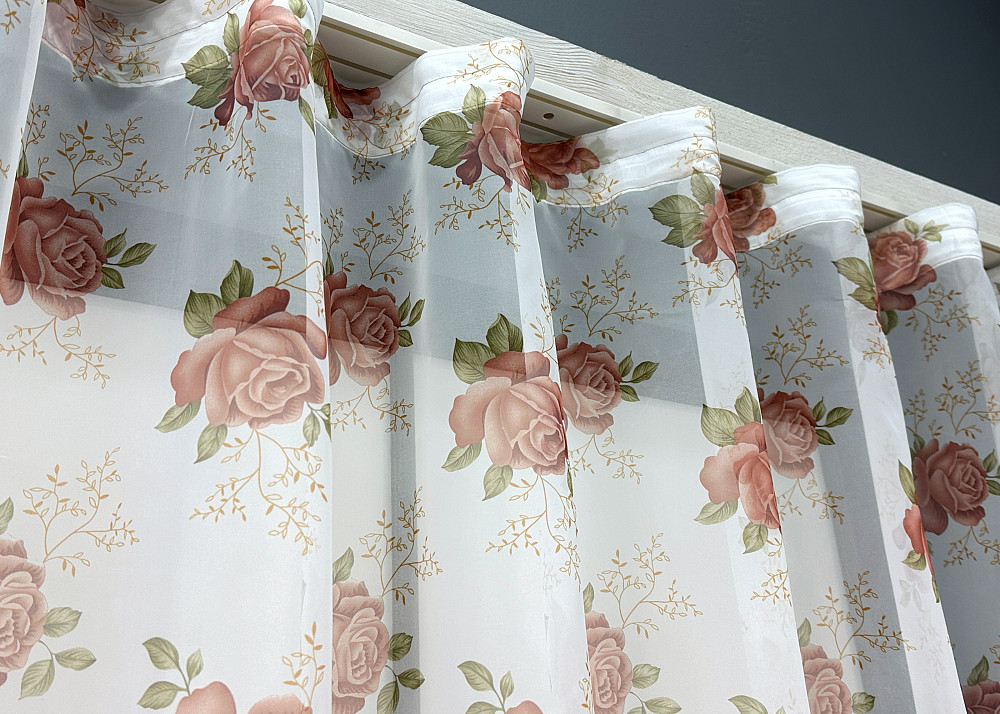 Кухонна арка VR-Textil № 000к білий з пудровим 280х150 см (51-242) Київ - фото 7