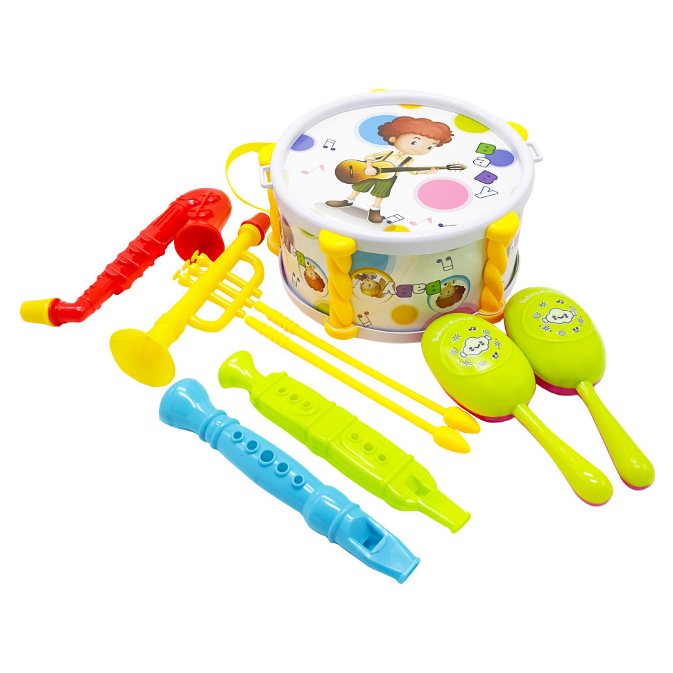 Детский набор музыкальных инструментов 333-5 маракасы, барабан Винница - изображение 1