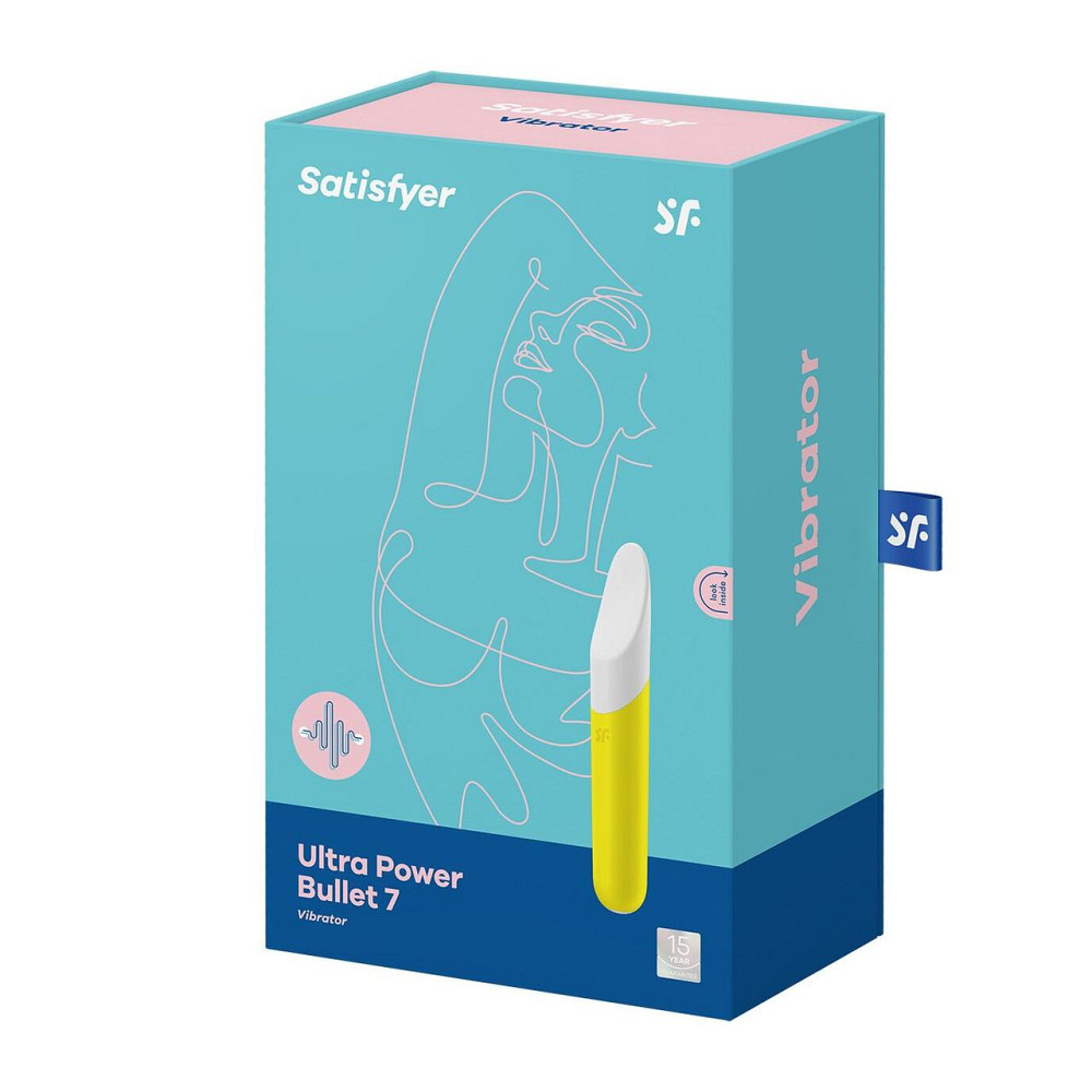 Міні-вібратор з гнучким язичком Satisfyer Ultra Power Bullet 7 Yellow Sex Aura Київ - фото 7