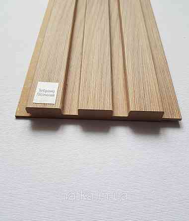 Стеновая реечная панель МДФ 117х12х2800 мм Зебрано песочный СП12117-15 Киев