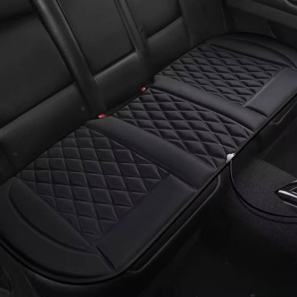 Накидка для автомобільного сидіння з підігрівом на задній ряд універсальна в машину від прикурювача 12В, чорний Кам'янець-Подільський - фото 2