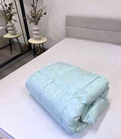 Ecotton Ковдра Ecotton двоспальна 172х205 см пухово-перова пух - 50% блакитне Коломия