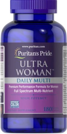 Вітаміни та мінерали для жінок Puritan's Pride Ultra Woman Daily Multi Timed Release with Zinc 180 капс Київ