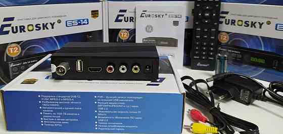 Приставка Т2 тюнер ресивер приемник EuroSky ES-14 DVB-T/T2/C IPTV YTV. Харьков