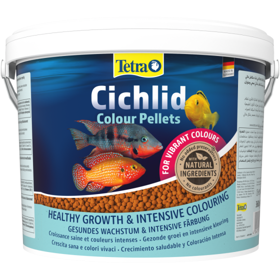 Корм Tetra Cichlid Colour для всіх цихлід для яскравості забарвлення гранули 10 л/3,6 кг Київ