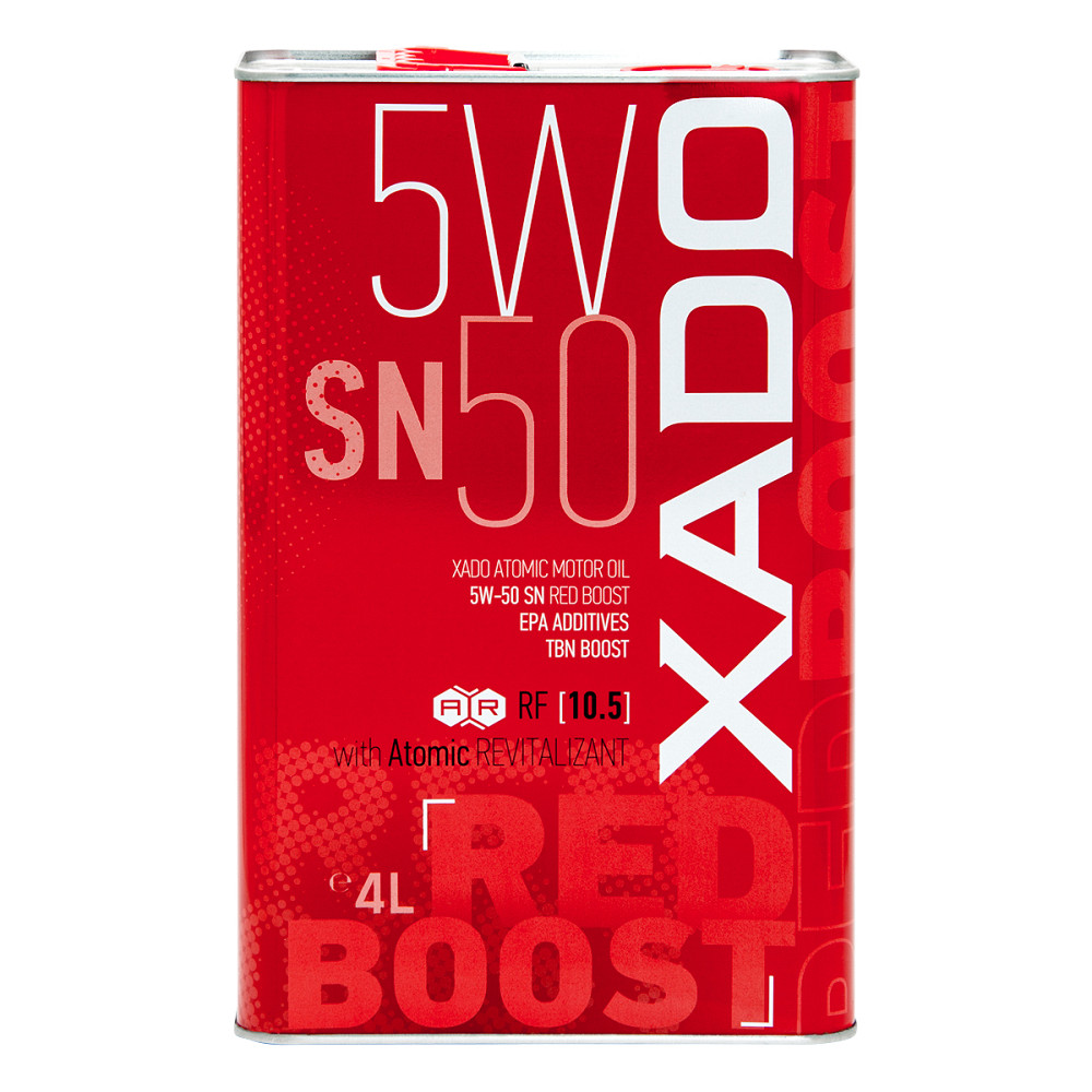 Моторное масло Xado Atomic Oil Red Boost 5W-50 4л Львов - изображение 1