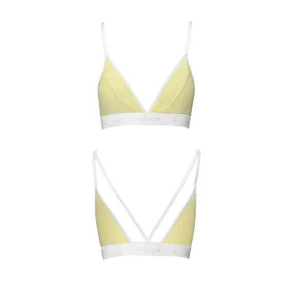 Спортивний топ з подвійними бретелями Passion PS007 TOP L, yellow Sex Aura Київ