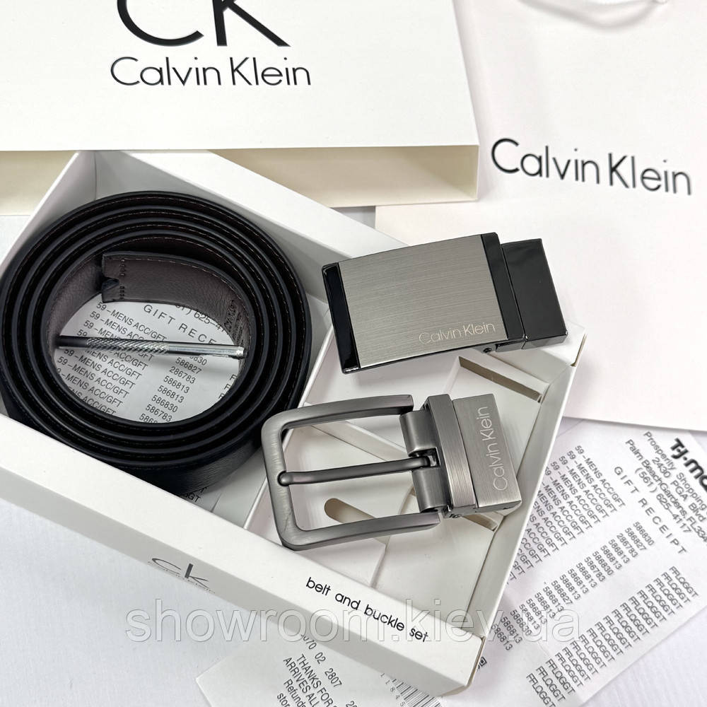 Мужской подарочный набор (ремень с двумя пряжками) (409) Киев - изображение 7