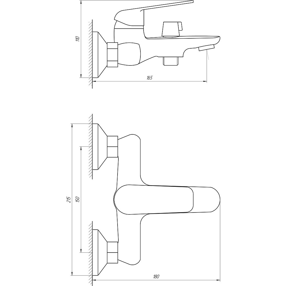 Змішувач для ванни Globus Lux Koln GLK-0102N Луцк - изображение 7