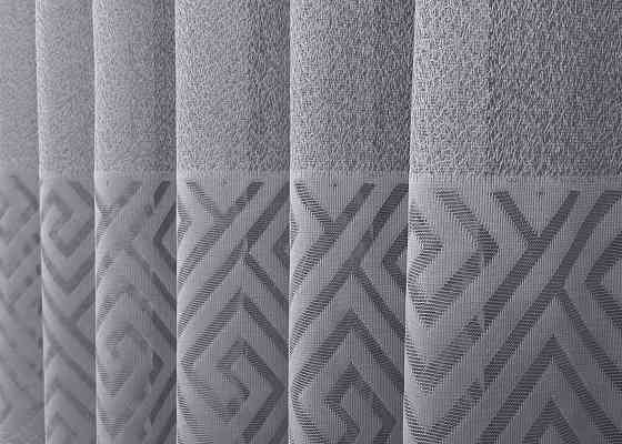 Тюль VR-Textil 1995т Жаккард Ромб Меандр Серый 400х270 см (42-1043) Киев