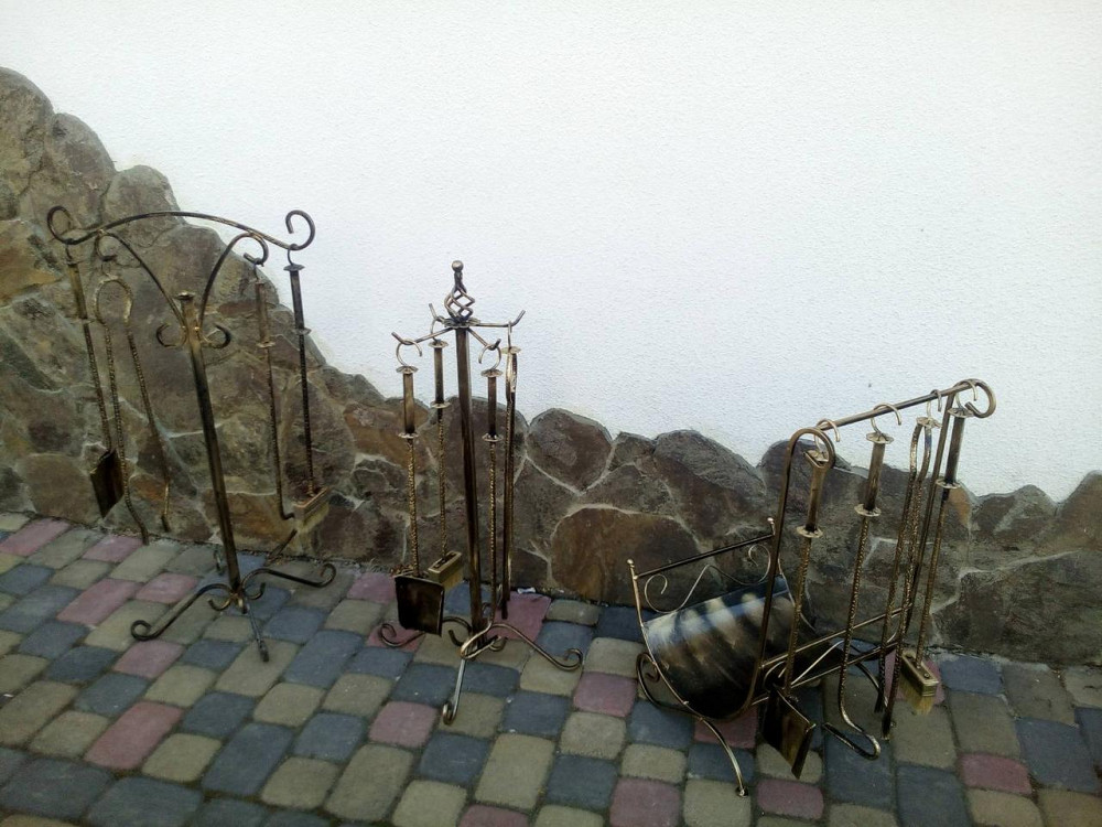 Дровниця кована для каміну велика K-006 Київ - фото 4