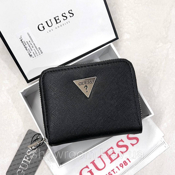 Жіночий маленький гаманець Guess (1211-1) black Київ - фото 1