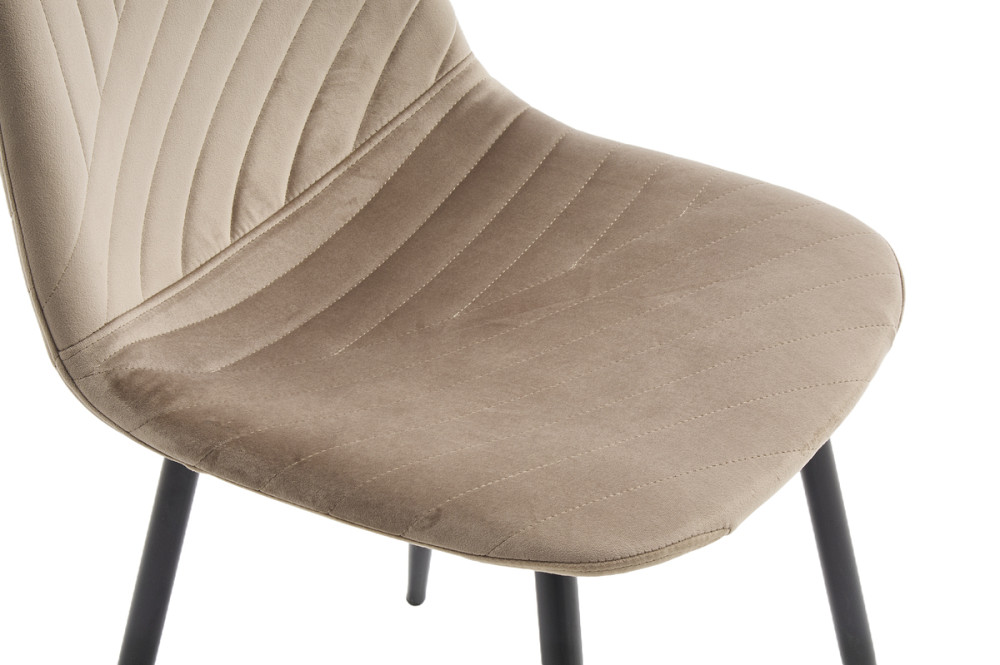 Стілець Яріс чорний/велюр бежевий, Bluvel-40 Киев - изображение 6