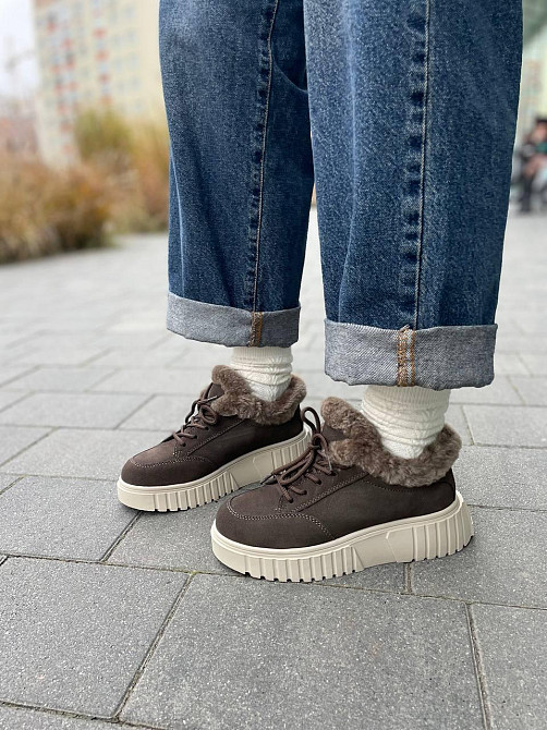 VIKA Черевики жіночі VIKA кофе натуральна замша зимові низький хід 36р. (5678) Коломыя - изображение 9