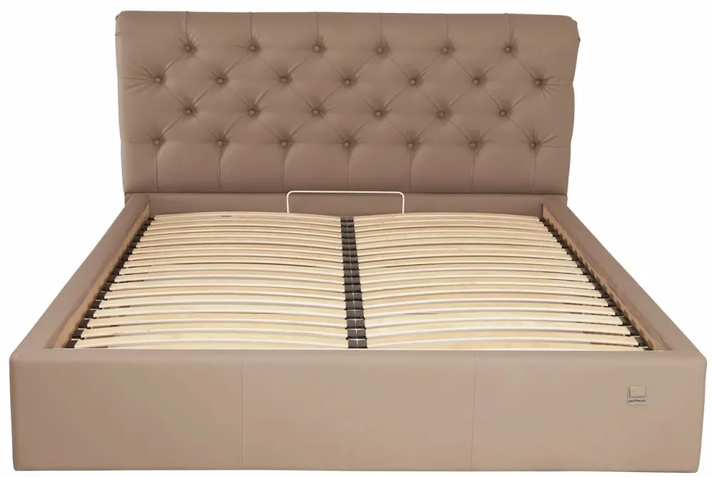 Кровать Двуспальная London Comfort 180 х 200 см Fly 2213 С подъемным механизмом и нишей для белья Светло-коричневый Киев - изображение 2