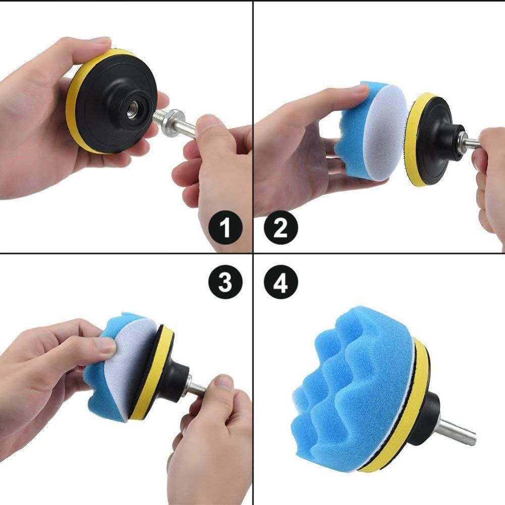 Набор насадок для полировки и шлифовки авто, 6 штук Киев - изображение 9