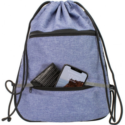 Сумка для обуви Cool For School з 2 блискавками з розширенням унісекс темно-синя (CF85759-24) Винница - изображение 2