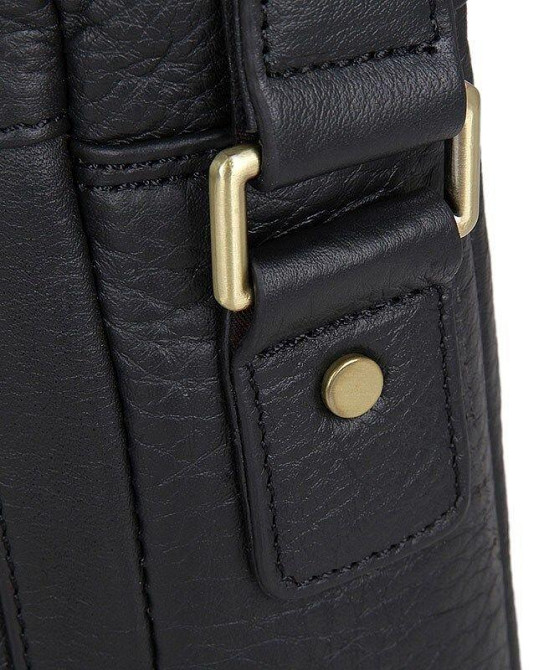 Сумка чоловіча через плече Чорна (Vintage) Київ - фото 12