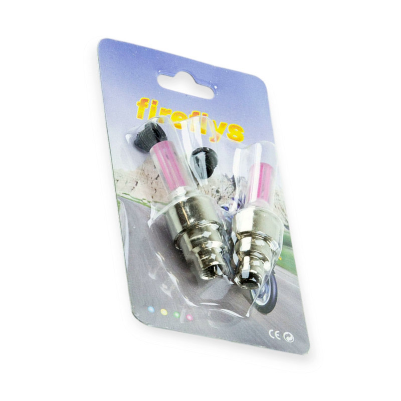 Колпачок нипель колеса светящийся розовые (пара) на Мукачево - изображение 1